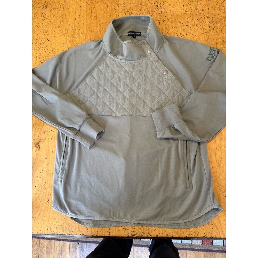Women's‎ Swannies Golf Ellis Pullover Jacket Size Xl Olive Green Golf Warm